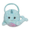 Bearington Collection Carrysome Plush Purses Narwhally Narwhal